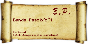 Banda Paszkál névjegykártya